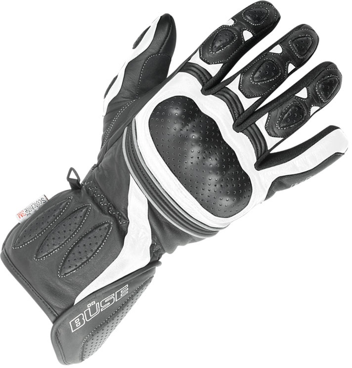 Büse Pitlane Handschoenen, zwart-wit, XL