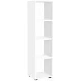 FMD Mega 4 Aktenregal 36,5 x 140,5 x 33,0 cm weiß
