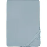 biberna 0012344 Frottee-Stretch 140 x 200 - 160 x 200 cm hellblau