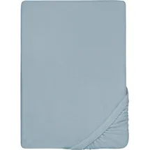 biberna 0012344 Frottee-Stretch 140 x 200 - 160 x 200 cm hellblau