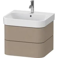 Duravit Waschtischunterschrank Happy D.2 Plus 57,5x49cm, leinen, 2 Schubkästen