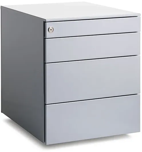 Rollcontainer Universal dieffebi silber, Designer Dieffebi Spa, 50.5x42x53.3 cm