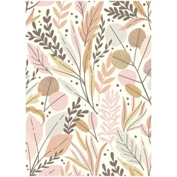 Vliestapete KOMAR "Digitaldruck Vlies - Twigs - Größe 200 x 280 cm", gelb (braun, schwarz, gelb), B:200m L:280m, Vlies, Tapeten, Wohnzimmer, Schlafzimmer