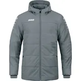 Jako Coachjacke Team mit Kapuze steingrau 152