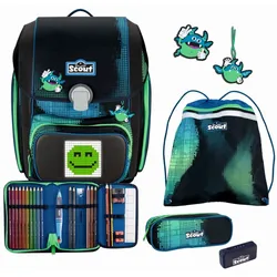 Scout Genius Movie Star Blue Pixel Schulrucksack