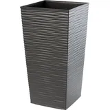 Kadax - Blumentopf, Aus Kunststoff, Pflanzkübel, Rattan Imitation, 24 Cm, Grafit
