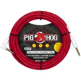 PIG HOG PHSH186CAR Hex Series Silent Kabel, Candy Apple Red, 5,7 m