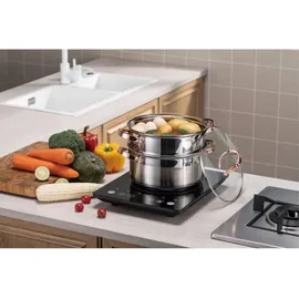 Klausberg Topf-Set 3-tlg. Dampfgartopf + Suppentopf + Dämpfeinsatz