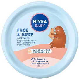 NIVEA Baby Feuchtigkeitscreme Creme 200 ml, 3 Stück