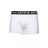 JACK & JONES Herren Boxershort SENSE 1er Weiß M
