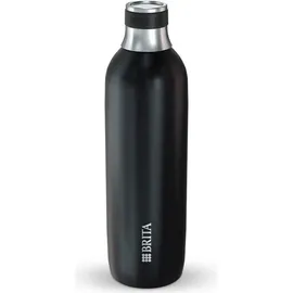 Brita sodaTRIO Edelstahlflasche schwarz groß – -Hilfsmittel Karbonisiererflasche (118440)