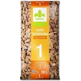 KRONEN MOC PODŁOŻA Pinienrinde - 8-20 mm - 50L - dekorativer Bodenbelag - Gartenrinde - Feine Zierrinde - naturbelassen - Pinienmulch - Rindenmulch - ideal für kleine Pflanzen