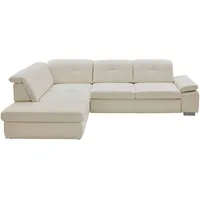 Beldomo Premium Ecksofa Beldomo Premium, Weiß, Leder, Echtleder, Rindleder, 4-5-Sitzer, Ottomane links, Eckteil, L-Form, 312x260 cm, Goldenes M, erweiterbar, Typenauswahl, Bettkasten erhältlich, Fußauswahl, Lederauswahl, Stoffauswahl, planbar, Relaxfunktion, Sitzqualitäten, seitenverkehrt Bettfunktion Hocker Rückenfutter, individuell planbar, Wohnzimmer, Sofas & Couches, Wohnlandschaften, Ecksofas