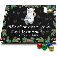 Mr. & Mrs. Panda Schoko Adventskalender Möbelpacker Leidenschaft - Schwarz - Geschenk, Umzugsservice, Umzugshelfer, Kollegin, Rente, Kollege, Absc... - Schwarz