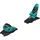Marker Squire 11 Unisex Freeski Bindung Schwarz/Türkis 35