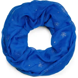 Stylebreaker Loop mit glitzerndem Schneeflocken Print", in Royalblau | Einheitsgröße
