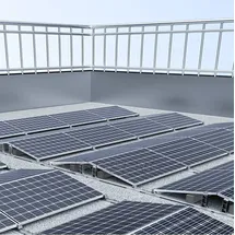 Entratek Flachdach Aufständerung 2x2 für 4 Solarmodule 10° Neigung