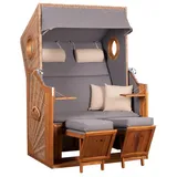 deVries Strandkorb Trend 45 PE walnut