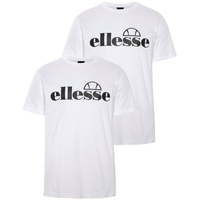 Ellesse T-Shirt FUENTI SET (Packung, 2-tlg) weiß S