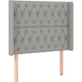 vidaXL Boxspringbett 100 x 200 cm Hellgrau