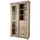 Massivmoebel24 Vitrine Mango 100 x 45 x 175 cm Weiß