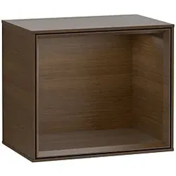 Villeroy und Boch Finion Regalmodul F580GNGN 41,8x35,6x27cm, Regal Walnut Veneer, Walnut veneer