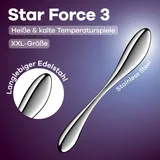 Satisfyer ‘Star Force 3’, Stahldildo - silber