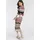 LAURA SCOTT Strickkleid Gestreift Beige/Rosa 44