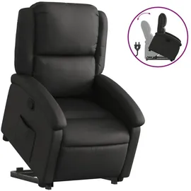 vidaXL Relaxsessel mit Aufstehhilfe Leder 58,9 x 99,5 x 73,8 cm Schwarz