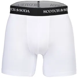 Scotch & Soda Boxershorts Solid Cotton Stretch Blau / Weiß XL 6er Pack