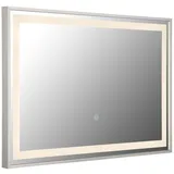 GLOBO Badspiegel Spiegel LED Touch-Steuerung Schminklicht Dimmer Badlampe 60x40 cm