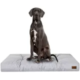 Bjird Hundematratze Hundekissen Grand - Hundebett für kleine, mittlere und große Hunde, wasserabweisend, weich und dick - made in EU Größe: M,L,XL,XXL grau XXL - 130x100