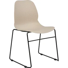 Beliani Konferenzstuhl 4er Set PANORA Beige
