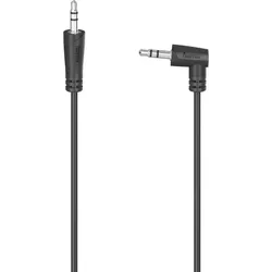 Hama Audio-Kabel, 3,5-mm-Klinken-St. 90° - 3,5-mm-Klinken-St., Stereo, 0,5 m (0.50 m, 3.5mm Klinke (AUX)), Audio Kabel