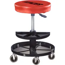 Kunzer Rollhocker Stahl 40-52 cm rot