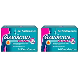 GAVISCON Dual Kautabletten mit Zweifachwirkung gegen Sodbrennen