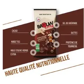 baouw Energieriegel Schokolade Haselnuss Riegel 50 g