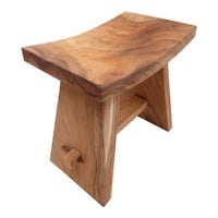 DESIGN DELIGHTS Design SITZHOCKER FINCA | Suarholz, Akazie, 50 cm | Holz Schemel, Beistellhocker, Pflanzenhocker