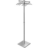 Kerkmann Kleiderständer G 12 E 30690681 silber Metall 2 Haken 51,0 x 168,0 cm