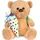 Brubaker Teddy Plüschbär mit Schulranzen und Schultüte zum Befüllen Bunt - 25 cm Teddybär für Einschulung Schulanfang Schule - Plüschteddy mit Rucksack - Kuscheltier Schmusetier Stofftier