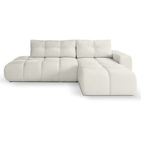 MOEBLO Ecksofa Sohan, mit Schlaffunktion mit Bettkasten Eckcouch Wohnlandschaft Sofa mit Ottomane Eckgarnitur Polsterecke, (BxHxT):288x90x176cm beige