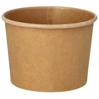 Papstar Suppenbecher rund 350 ml Ø 9,8 cm 500 St. Braun