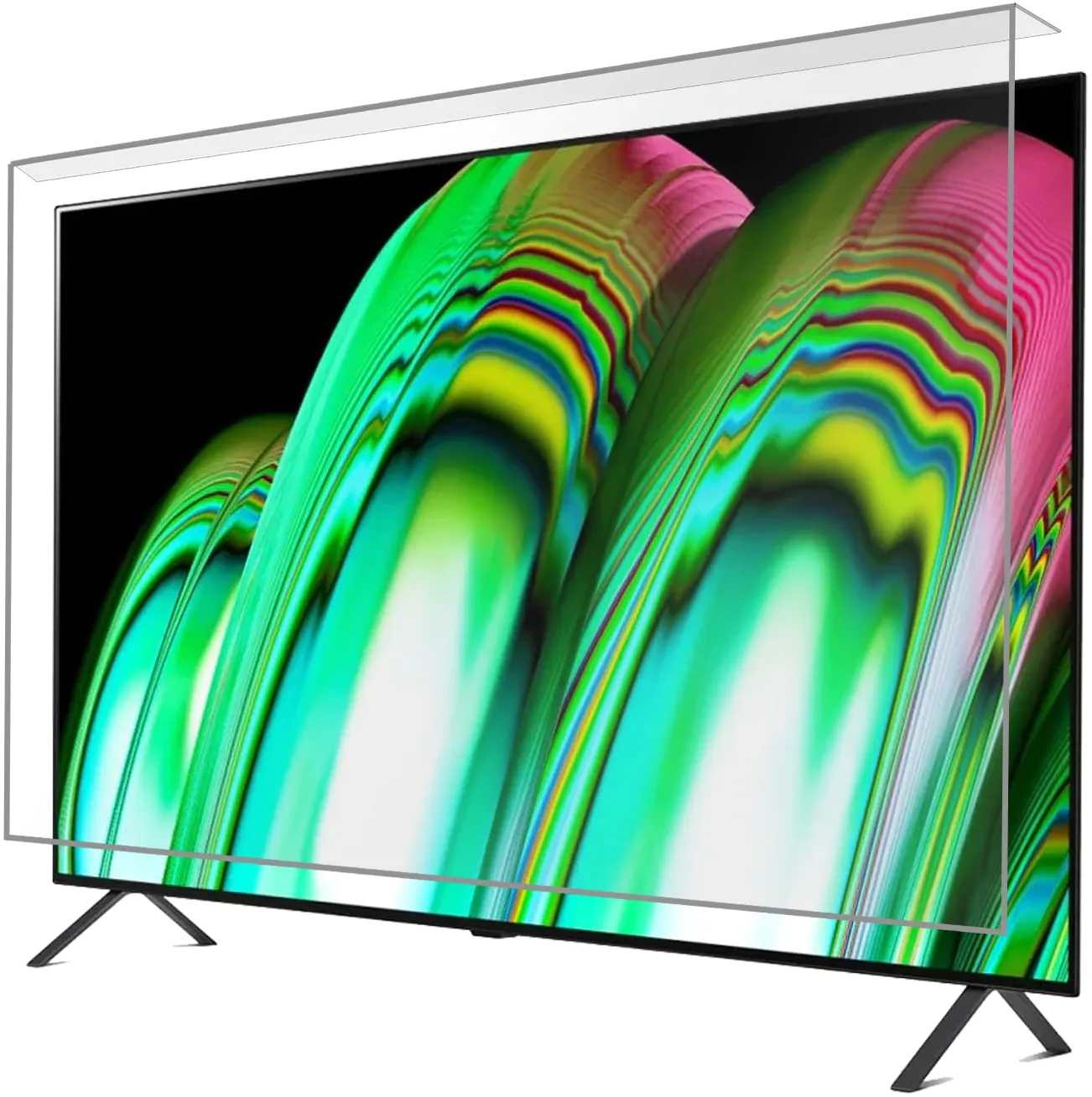 GlassZilla TV Bildschirmschutz 82 Bildschirm (32 Zoll)| Anti-Schaden Bildschirmschutz für Fernseher| TV-Schutz für LCD, LED, 4K OLED und HD| Langlebiger Displayschutz| Einfache Installation 32-65 Zoll