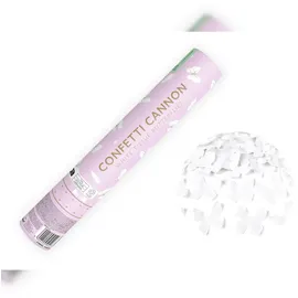Partydeco Konfettikanone 28 cm Weiß