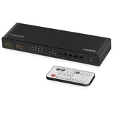 Logilink HD0049 - HDMI-Matrix-Switch, 4x2-Port, 4K/60 Hz, Scaler