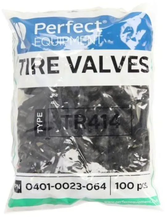Tige de valve de pneu 100x soupape en caoutchouc PERFECT EQUIPMENT 0401-0023-064