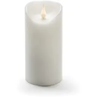 Konstsmide LED Echtwachskerze Ø 7,5 cm Höhe 15,5 cm weiß