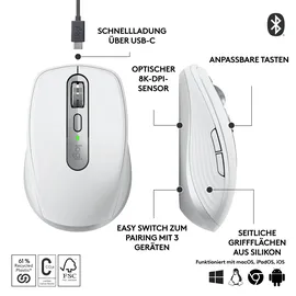 Logitech MX Anywhere 3S Hellgrau