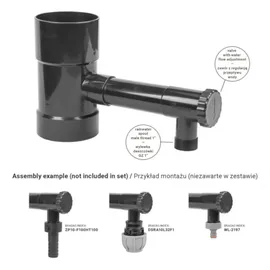 mobilibrico Regensammler 100 mm Schwarz
