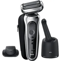 BRAUN Series 7 71-S7200cc Rasierer Silber (Cassette, Reinigungsstation: Ja)
